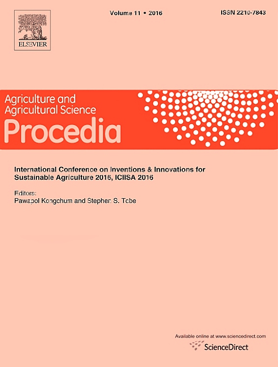 Go to journal home page - Agriculture and Agricultural Science Procedia